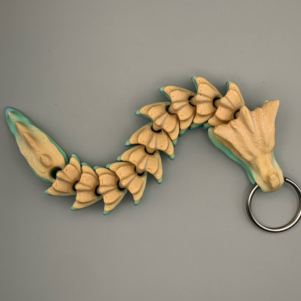 Articulated Dragon Keychain